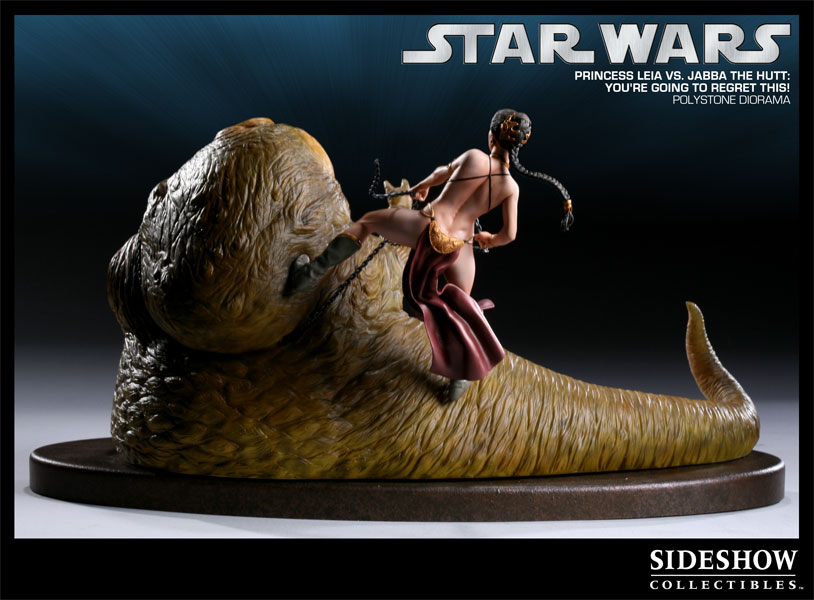 Figurine Sideshow Collectibles Princess leia vs Jabba (La guerre des Etoiles)