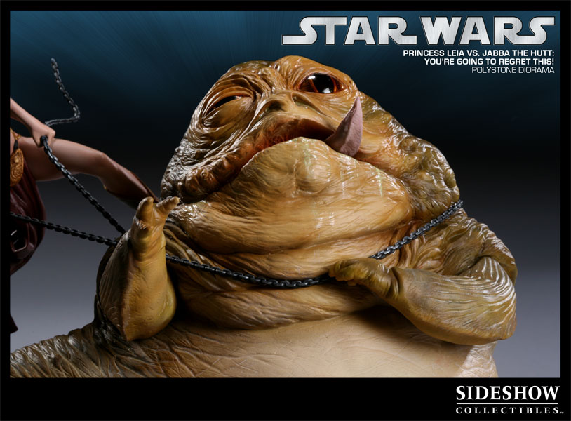 Figurine Sideshow Collectibles Princess leia vs Jabba (La guerre des Etoiles)