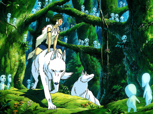 Image du film Princesse Mononoke Hime d'Hayao Miyazaki