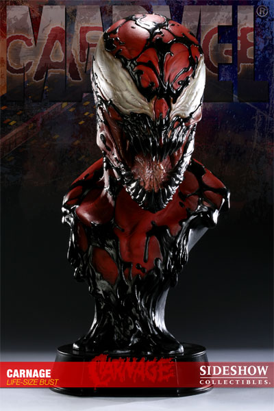 Photo du buste Carnage (Spider man) par Sideshow Collectibles