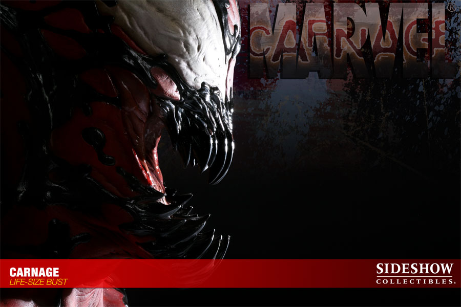 Photo du buste Carnage (Spider man) par Sideshow Collectibles