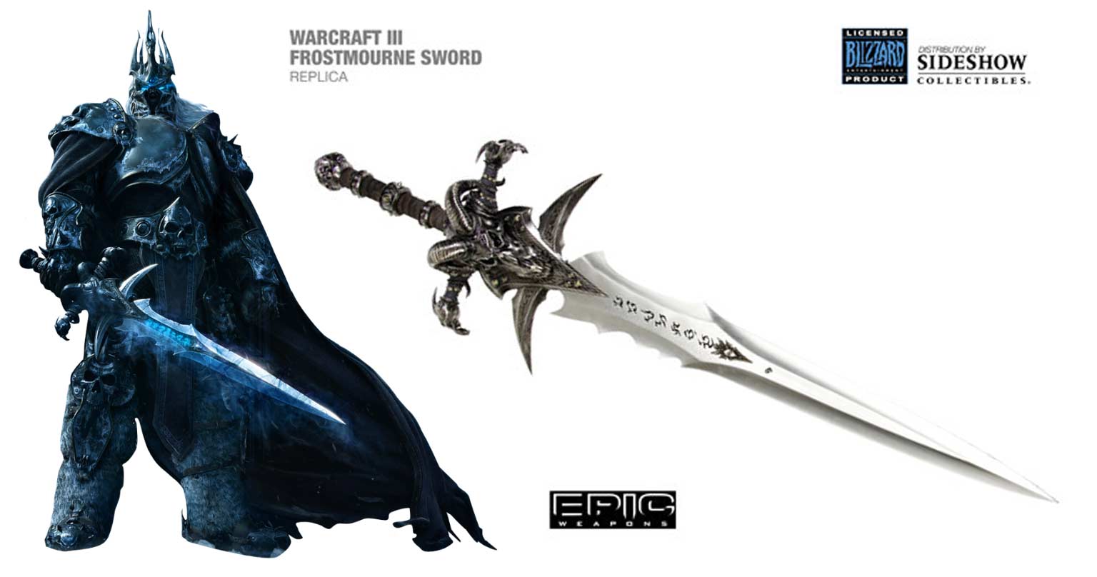 Frostmourne taille réelle (Deuillegivre) - Roi Lich (World of Warcraft)