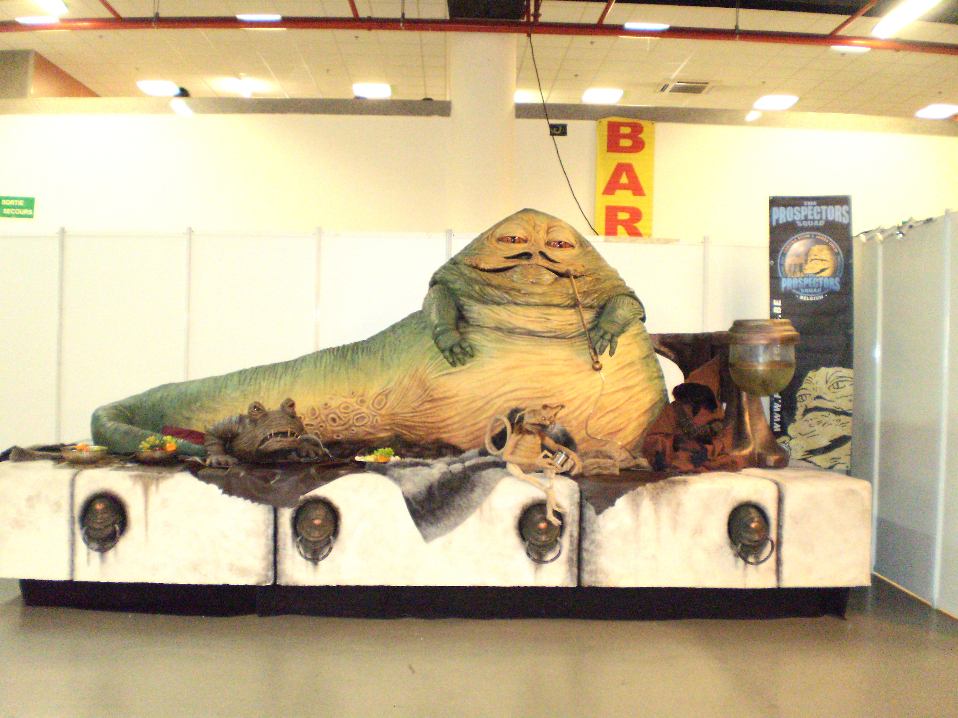 Jabba le Hutt de Star Wars en grandeure originale