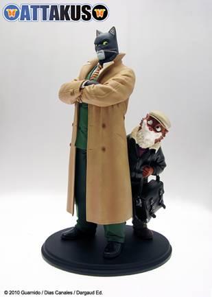 Figurine de Blacksad et de Weekly