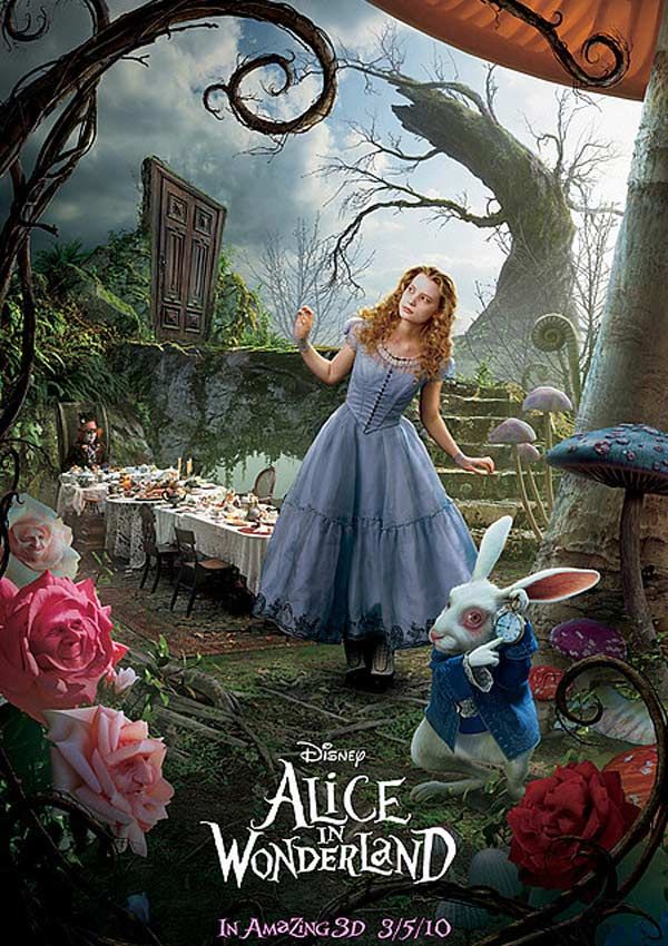 Teaser américain du film alice au pays des merveilles