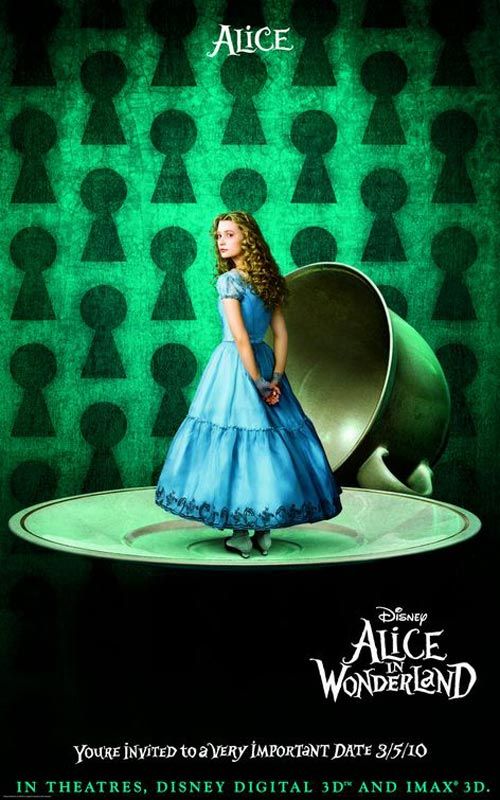 Teaser américain du film alice au pays des merveilles