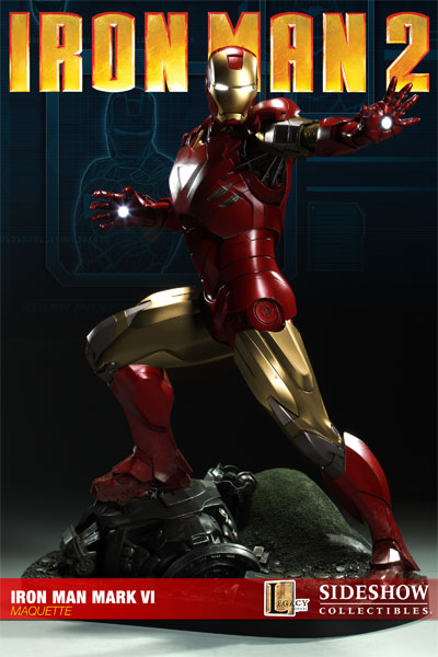 Photo de la figurine Sideshow Collectibles d'Iron Man 2