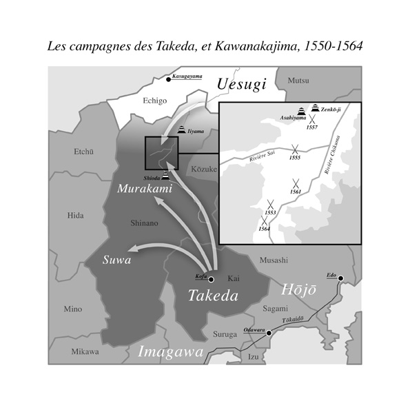 Carte Kawanakaji tirée du livre le Crépuscule des samourais