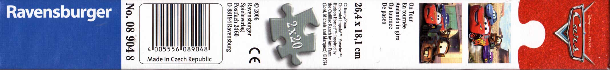 Puzzle Ravensburger de 2x20 pièces (Cars - 2006)