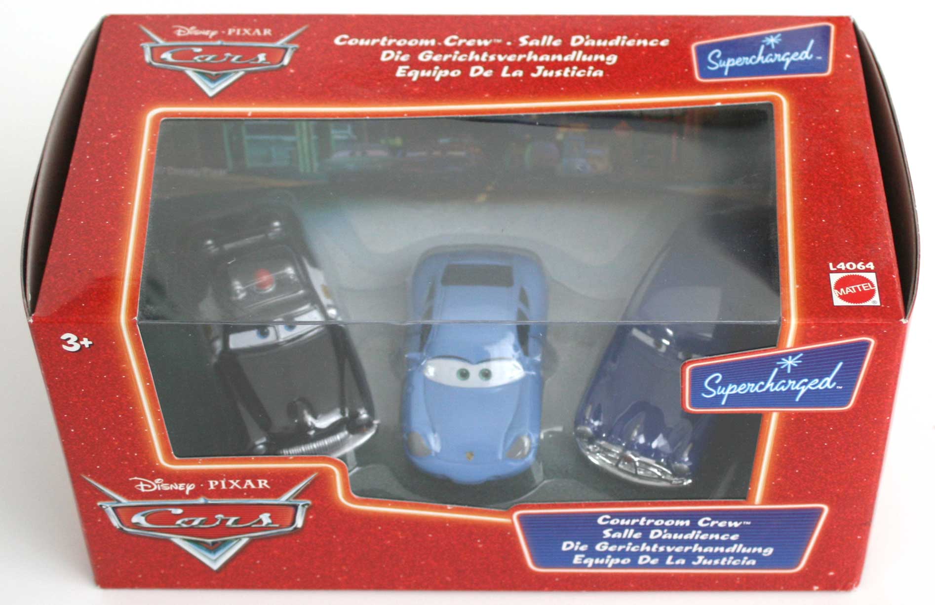 Mattel : Cars Supercharged – Pack Salle d'audience : Sheriff, Sally, Doc Hudson (2007)