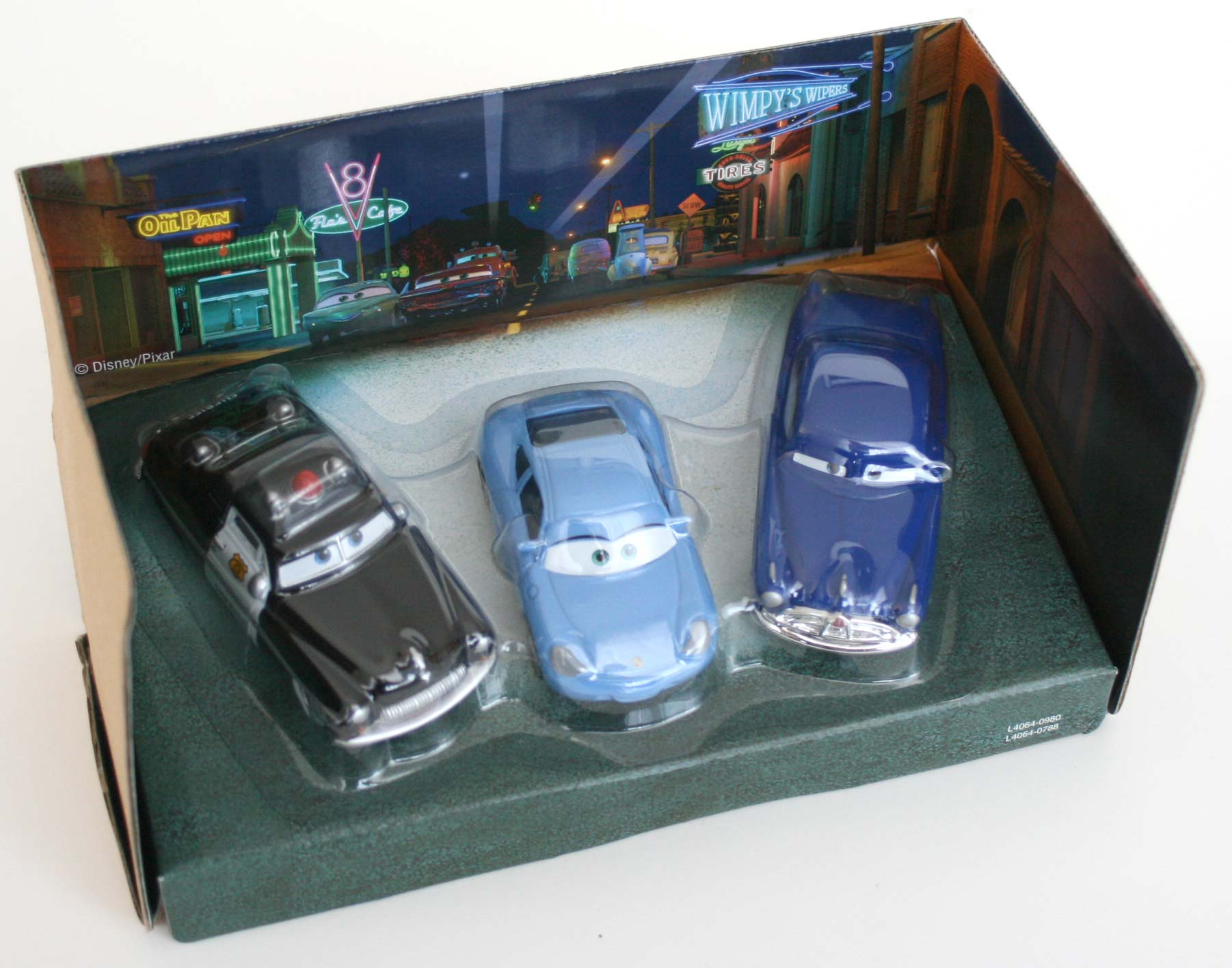 Mattel : Cars Supercharged – Pack Salle d'audience : Sheriff, Sally, Doc Hudson (2007)