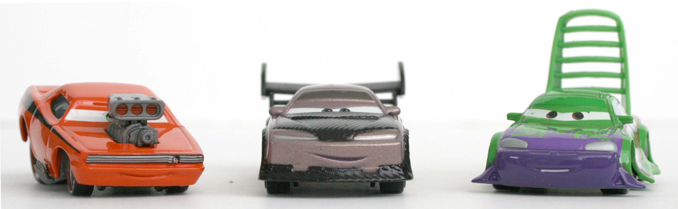 Mattel : Cars Supercharged – Pack Tuning : Snot Rod, Boost, Wingo (2007)