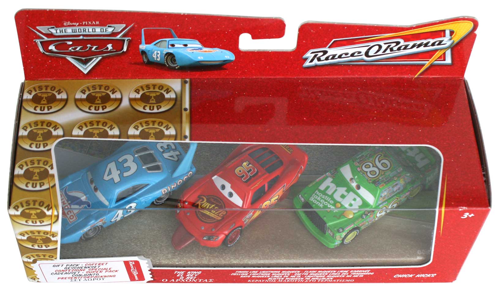 Mattel : Race O Rama – Pack ligne d'arrivée : King, Flash, Chick