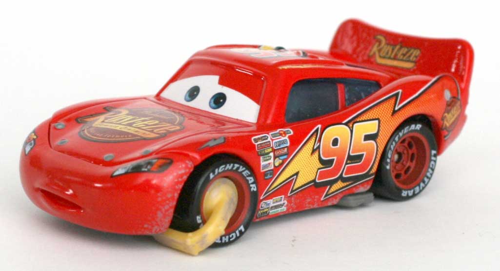 Mattel : Race O Rama - Jaune N°073 - Flash McQueen avec sabot