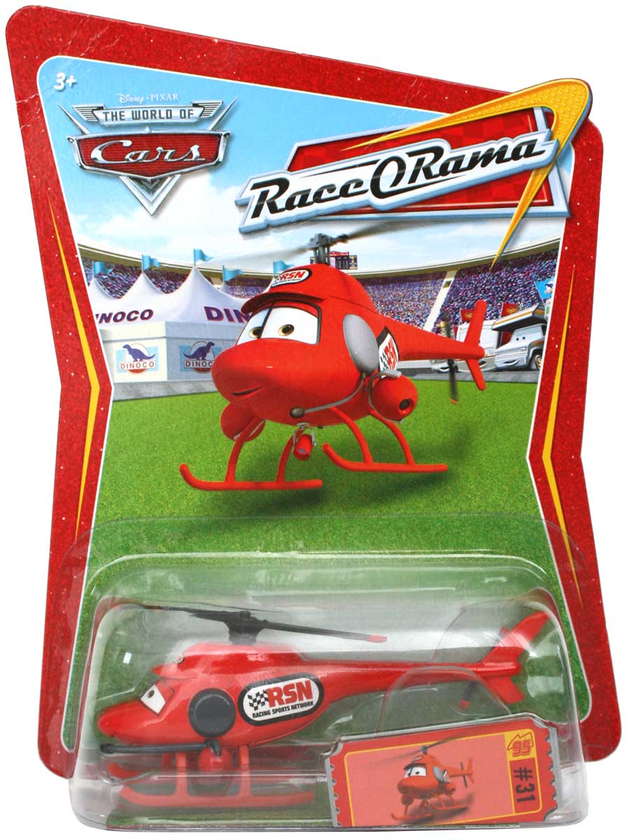 Mattel : Race O Rama – Rouge N°031 – Hélicoptère Kathy Copter