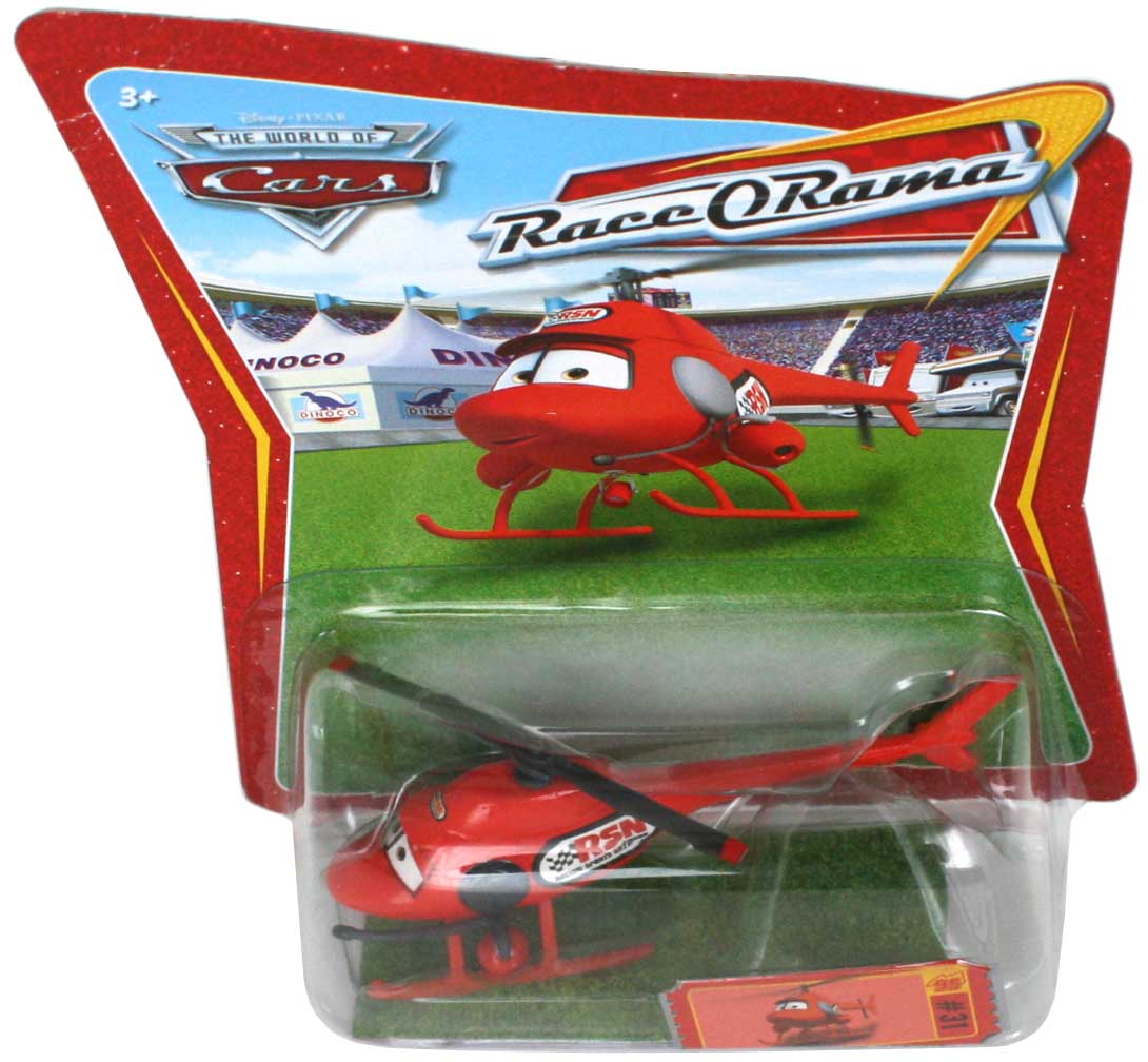 Mattel : Race O Rama – Rouge N°031 – Hélicoptère Kathy Copter