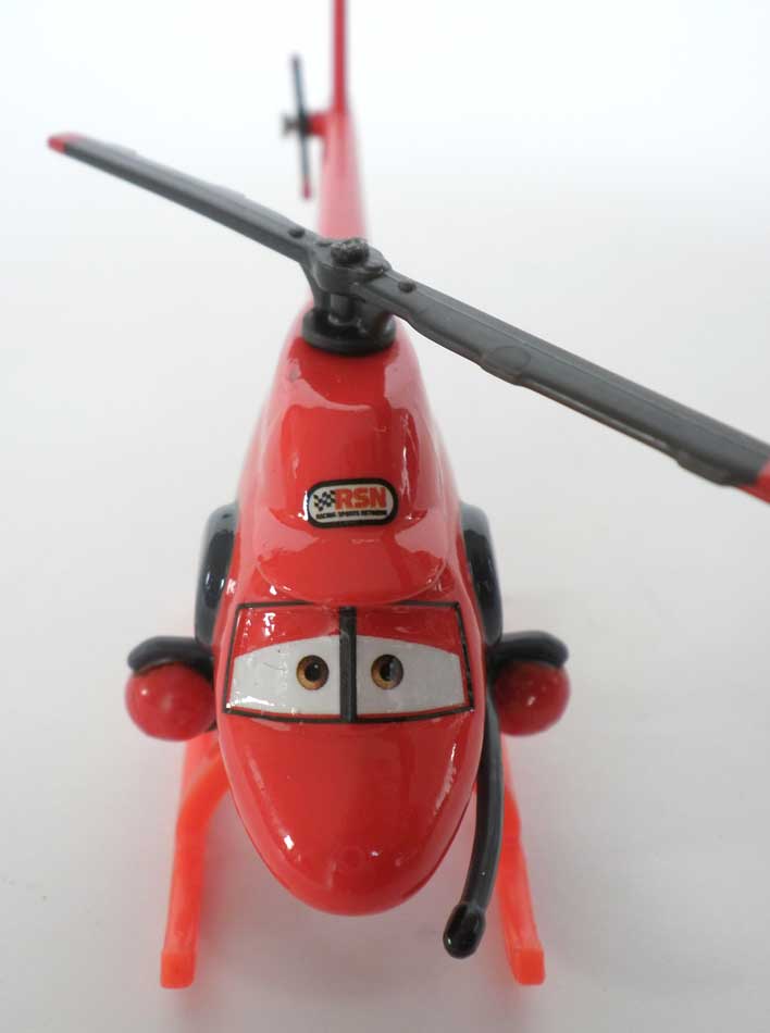 Mattel : Race O Rama – Rouge N°031 – Hélicoptère Kathy Copter