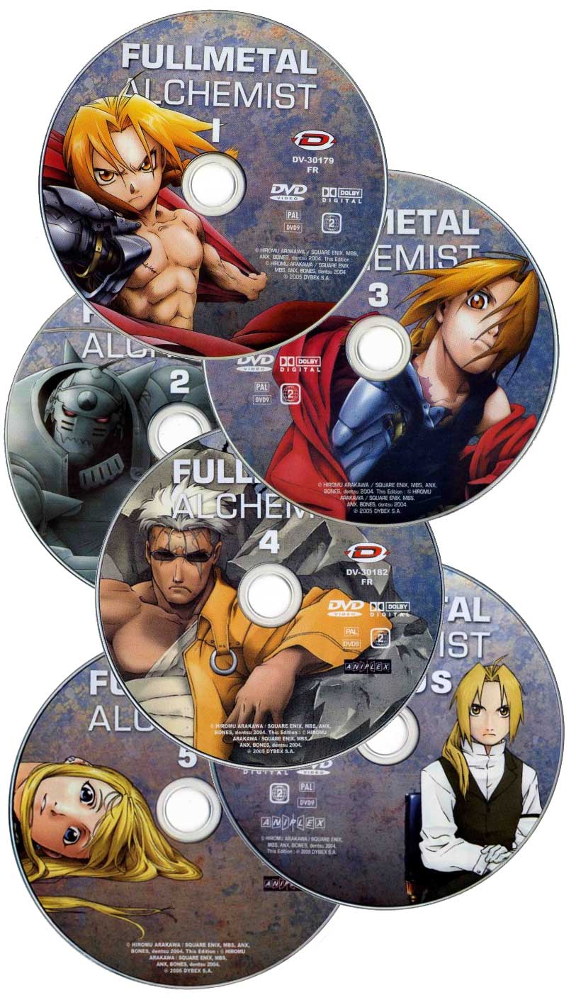 Collection de DVD de la série TV Fullmetal Alchemist (2005)