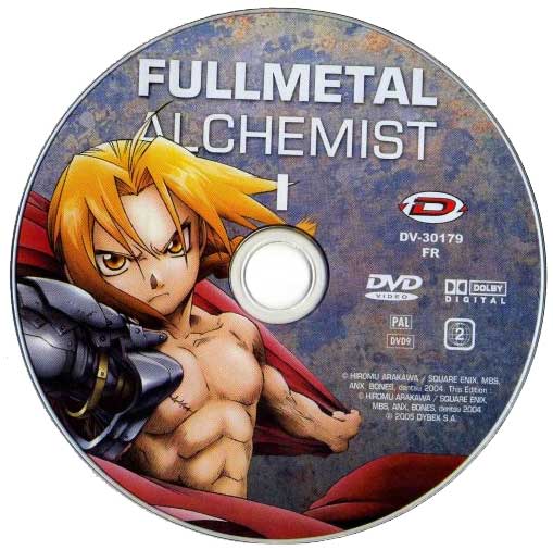 DVD 1 de la série TV Fullmetal Alchemist (2005)