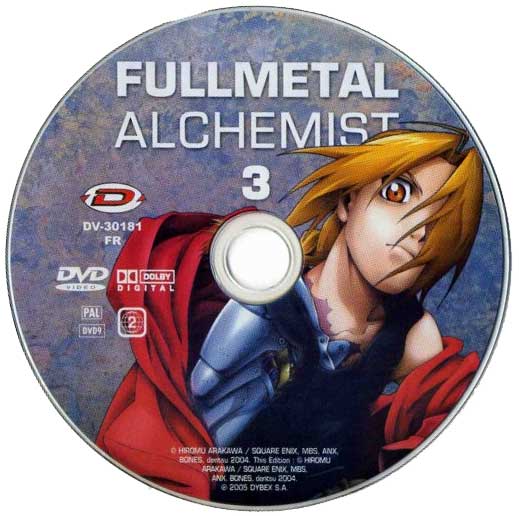 DVD 03 de la série TV 2004 Fullmetal Alchemist