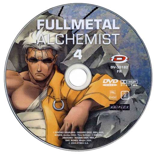 DVD 04 de la série TV 2004 Fullmetal Alchemist