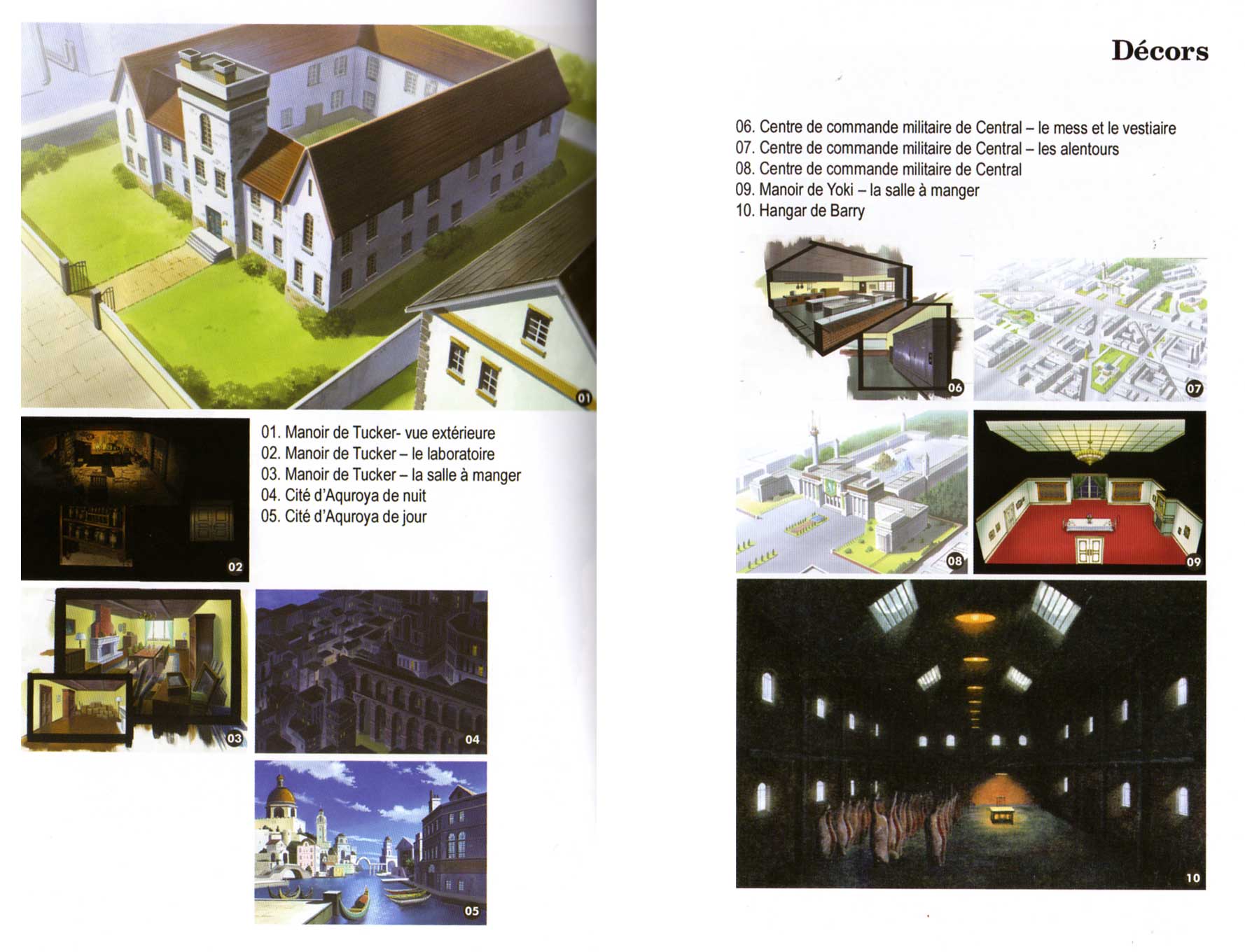 Décors extraits du livret d’information - Fullmetal Alchemist Box DVD collector 1 (Dybex - 2008)
