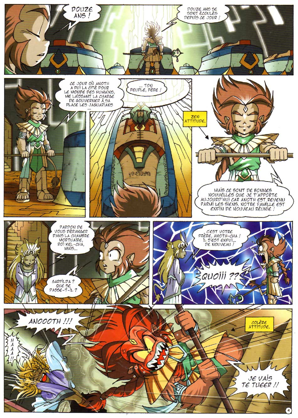 Page 4 : Les Légendaires Tome 08 : Griffes et plumes