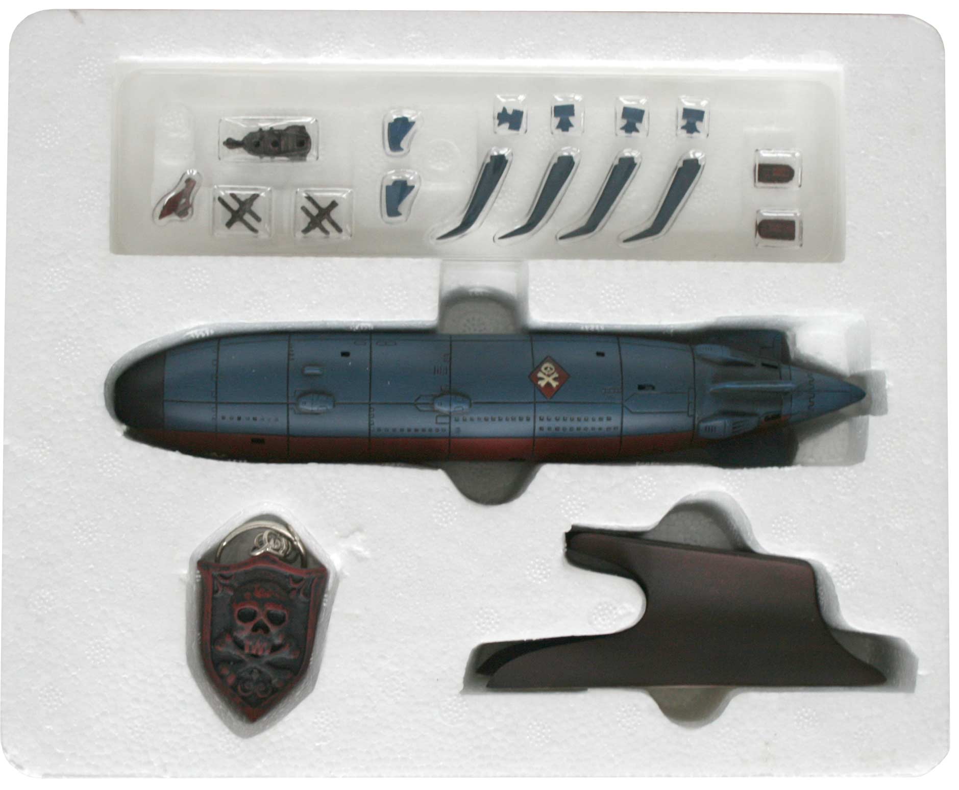 Packaging (polystyrène) du Queen Emeraldas - Leiji's Space ship collection (jouet)