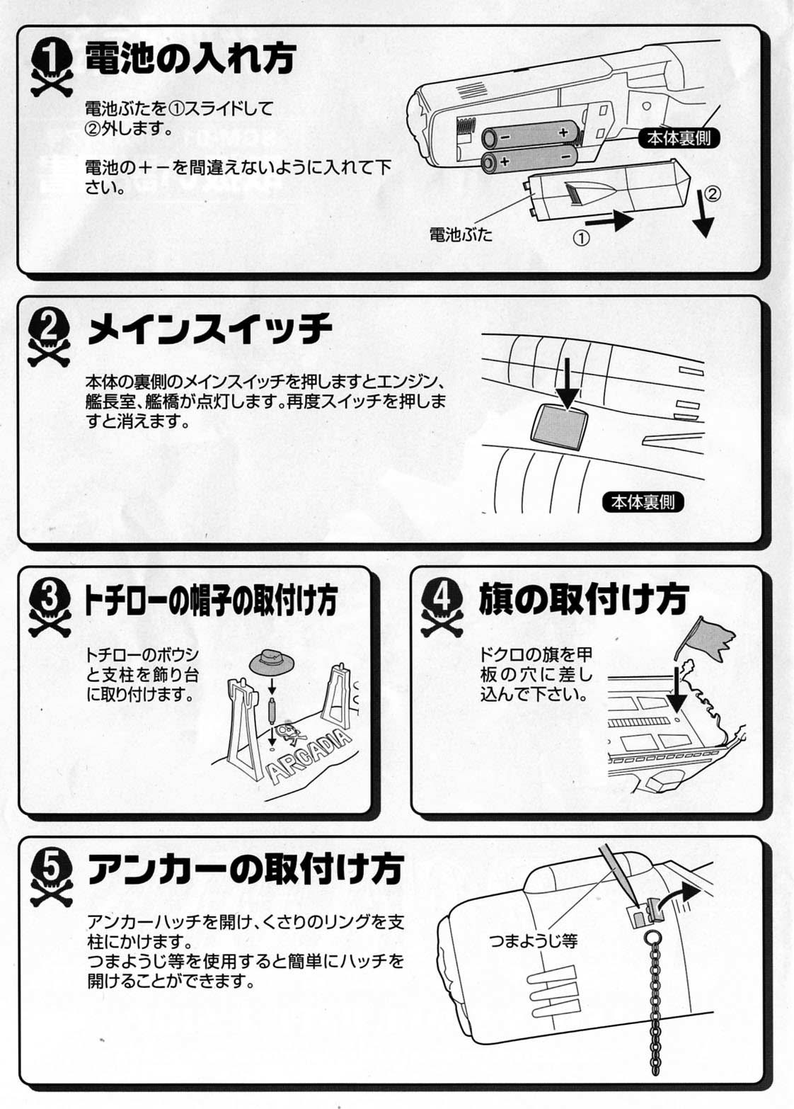 Notice de l'Arcadia d'Aoshima page 1