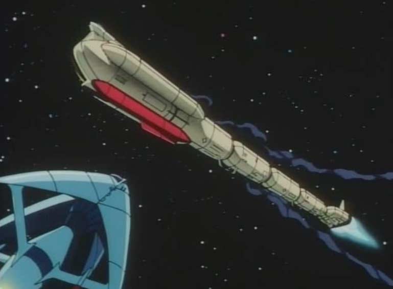 Le cargo spatial se fait attaquer (Queen Emeraldas - Episode 1 : Le Départ)