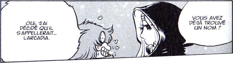 Toshiro tombe amoureux d'Emeraldas alors qu'il était enfant, lors de sa première rencontre avec elle.