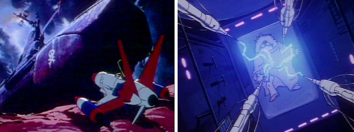 Se sachant condamné, Toshiro retourne à l'épave de l'Ombre de la mart pour utiliser une machine qui transfèrera son âme dans l'ordinateur de l'Atlantis