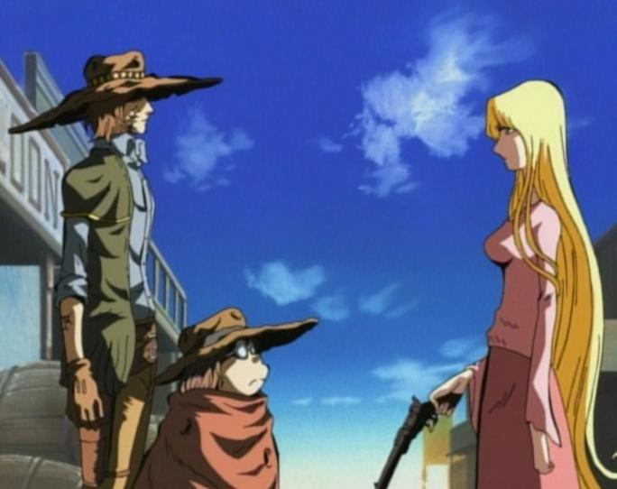 Albator et Toshirô dans Gun Frontier (2002)