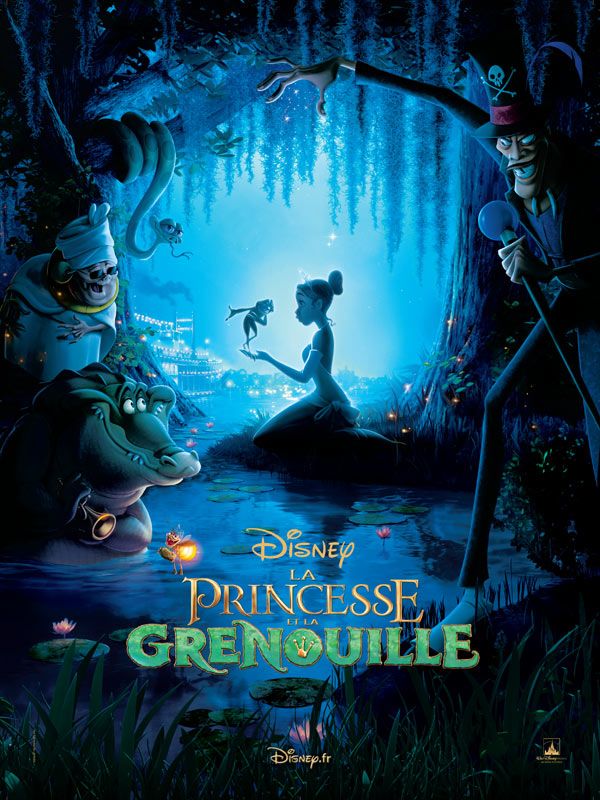 Affiche française La princesse et la grenouille