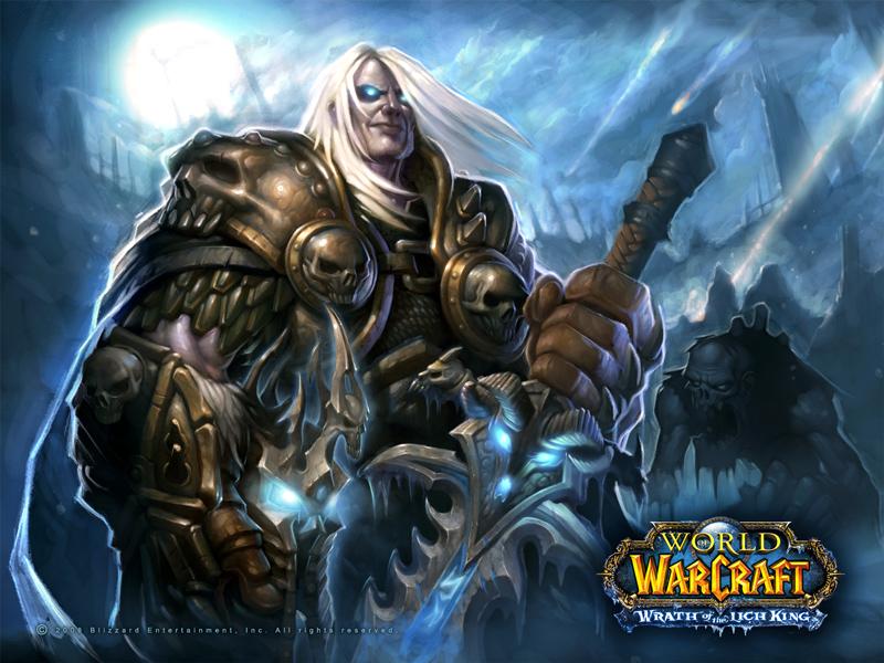 Fond d'écran d'un chevalier de la mort (World of Warcraft)