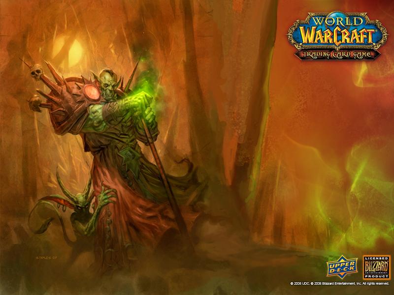 Fond d'écran Orc démoniste (World of Warcraft)