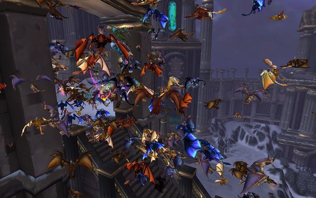 Screenshot of the day avec un rassemblement de drake (world of warcraft)