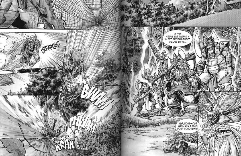 Premières pages du manga La chasse au dragon (trilogie du puits solaire)