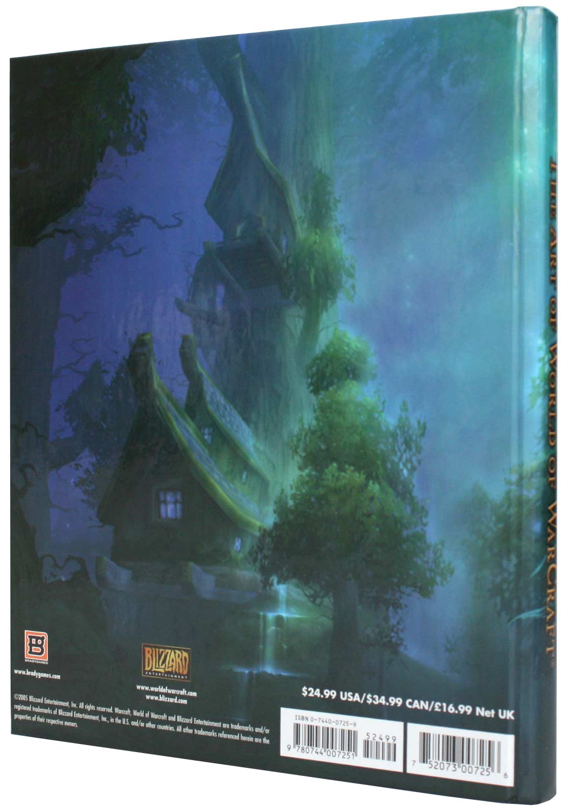 The Art of World of Warcraft (dos de la couverture de l'Art Book)