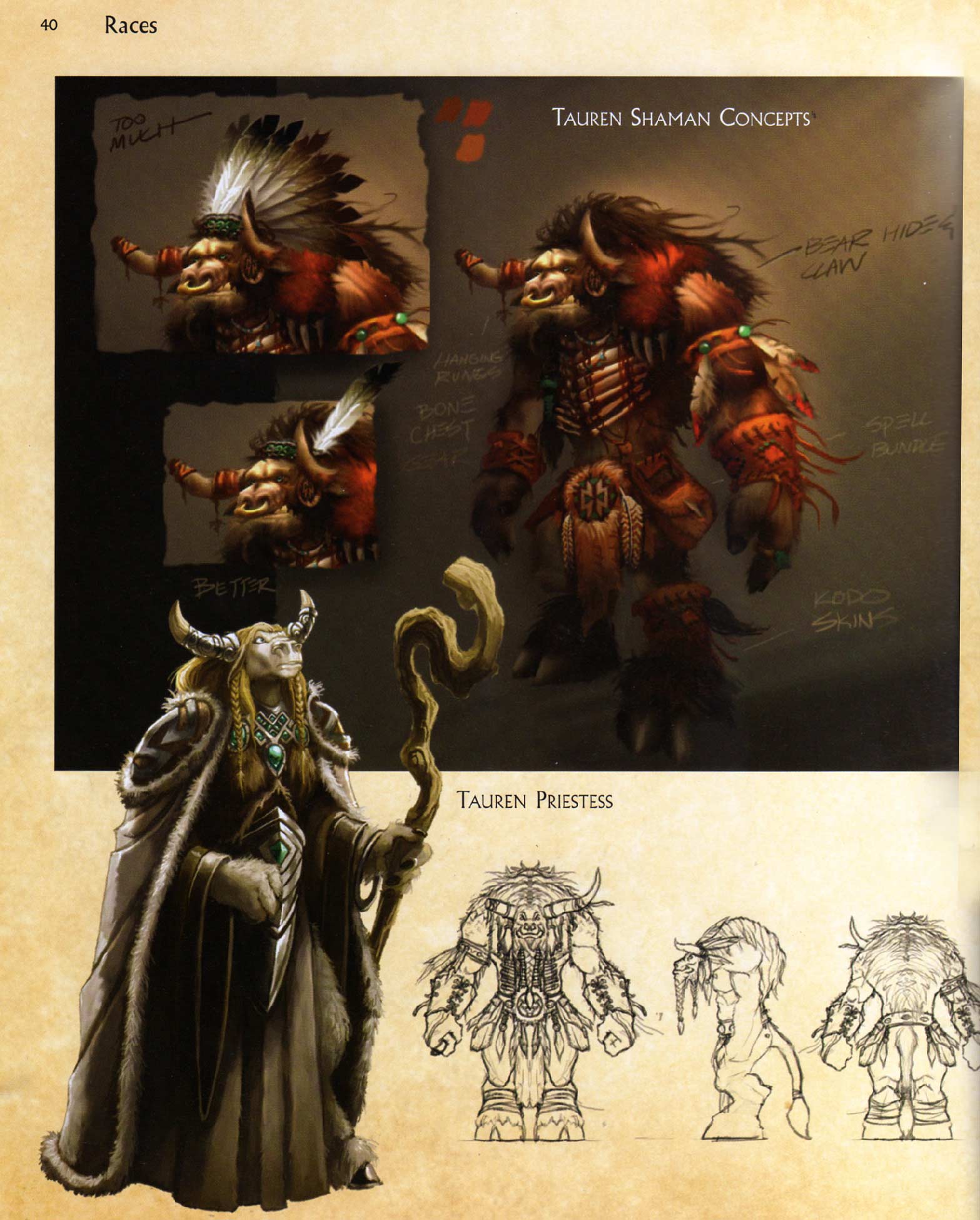 Page 40 de l'art book : The Art of World of Warcraft