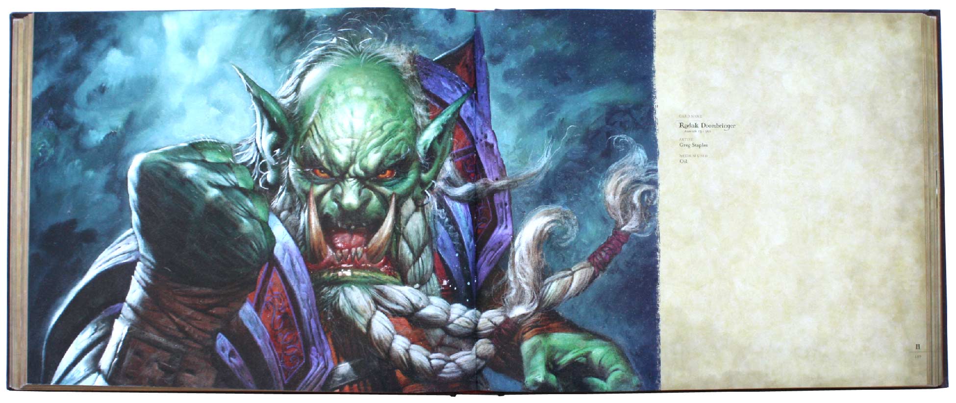 page 126 et 127 de l'art book : The Art of the Trading Card Game (World of Wacraft)