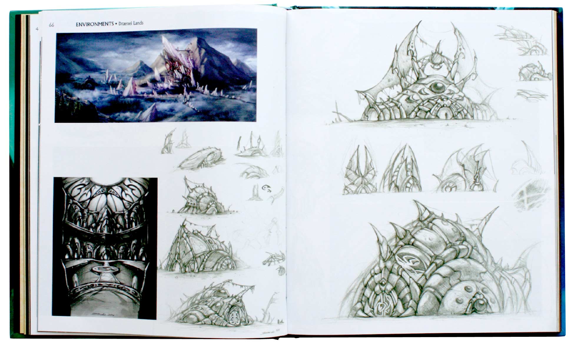 Page 66 et 67 de l'Art book : The Art of the Burning Crusade (World of Warcraft)