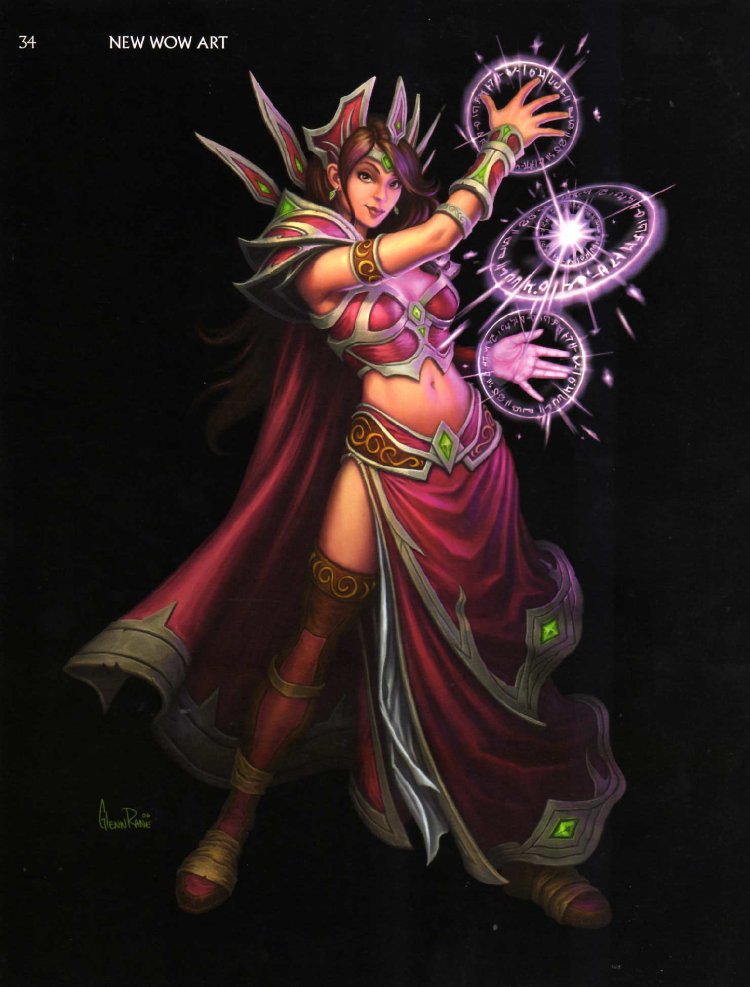 Page 34 de l'Art book : The Art of the Burning Crusade (World of Warcraft)