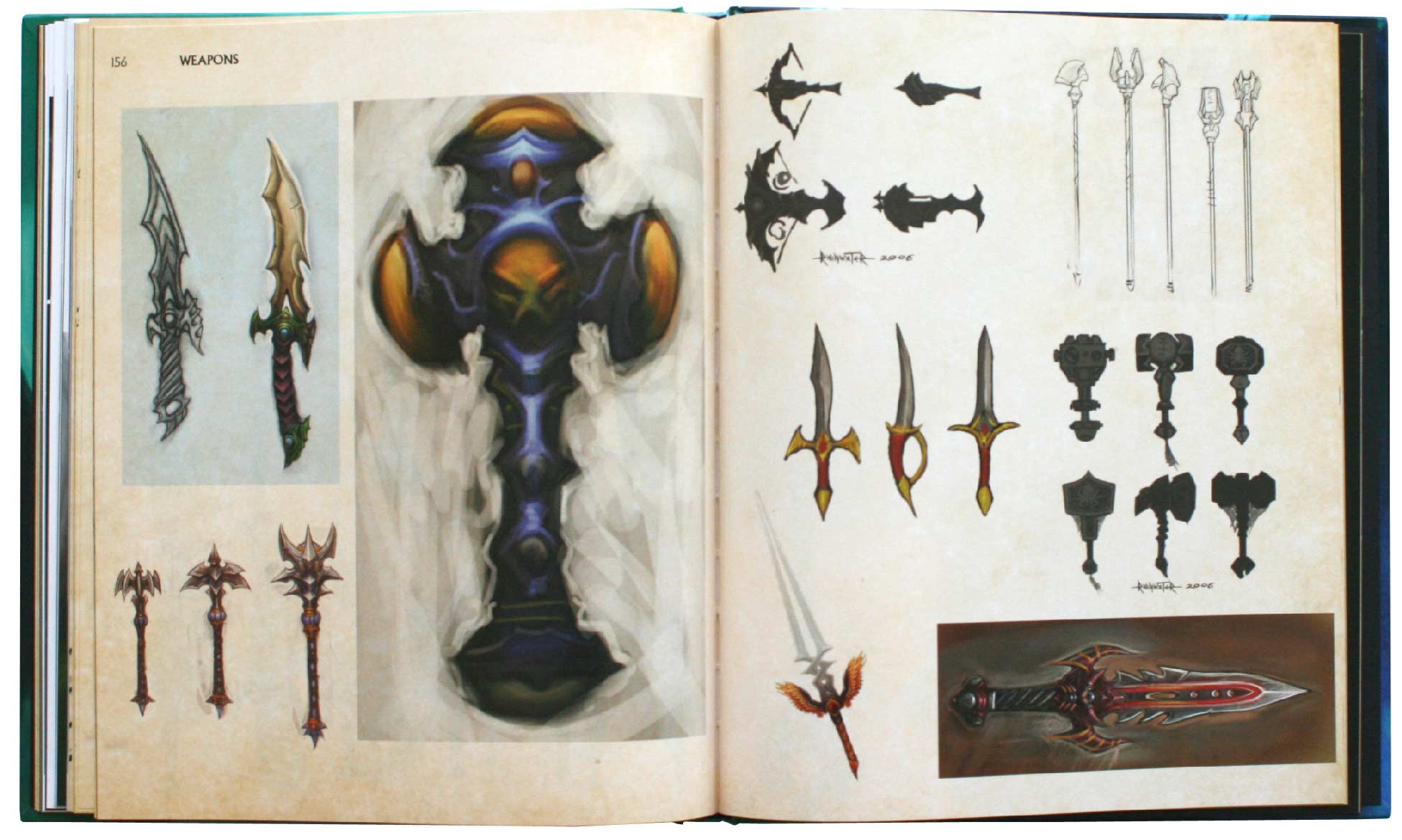 Page 156 et 157 de l'Art book : The Art of the Burning Crusade (World of Warcraft)