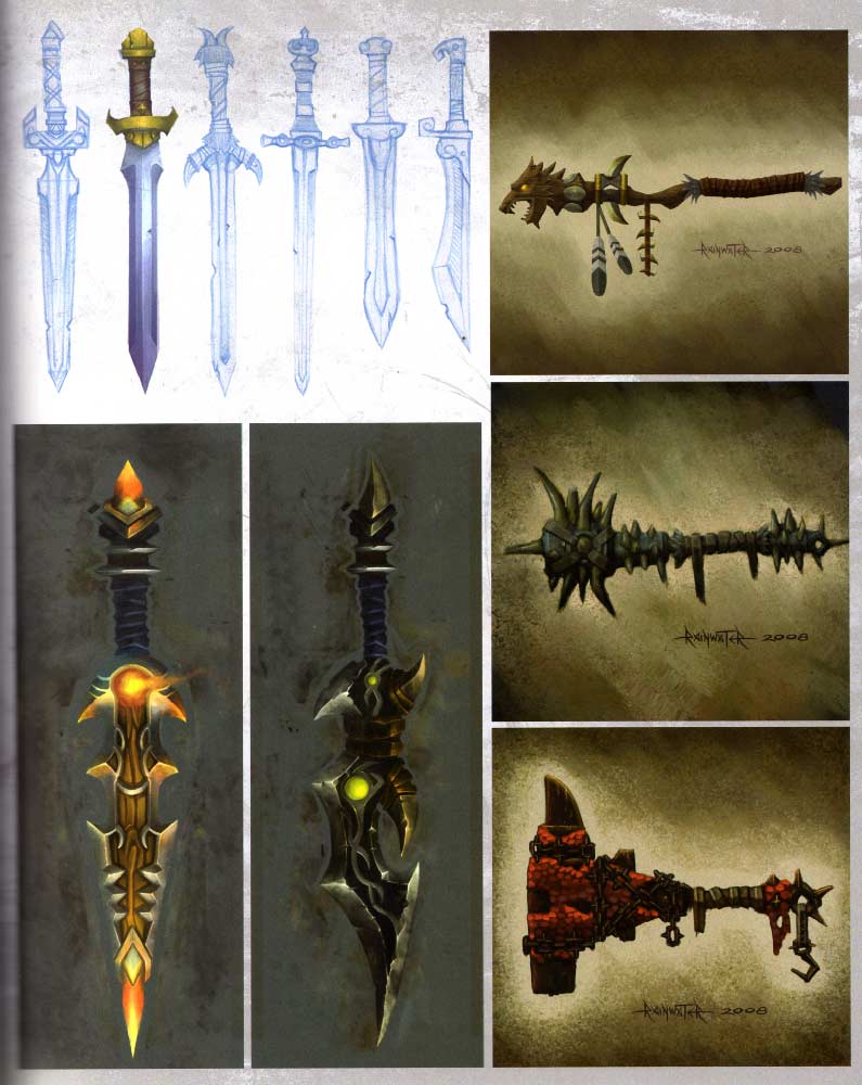 Page 67 de l'art book The Art of Warth of the Lich King (World of Warcraft)