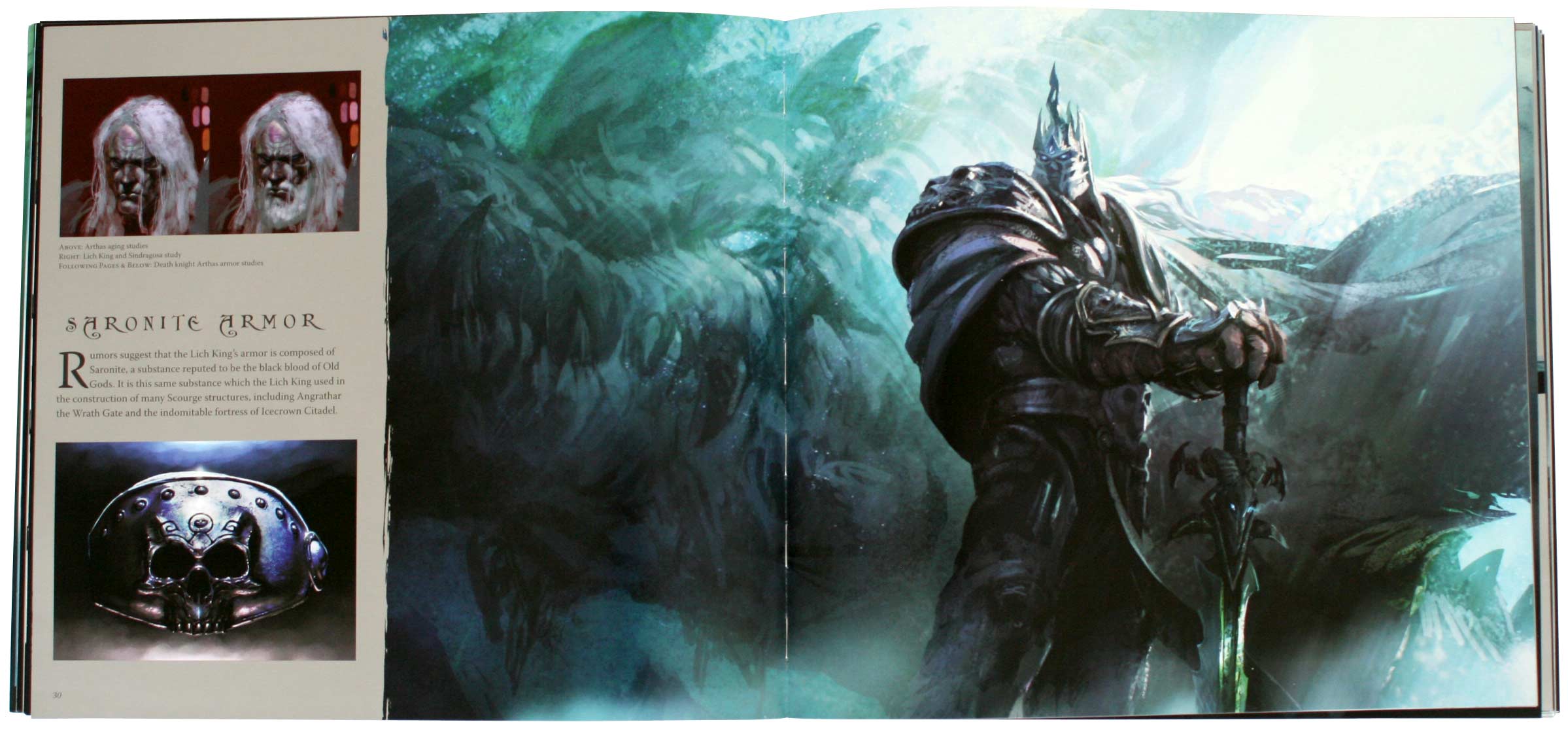 Page 30 de l'art book The Cinematic Art of Warth of the Lich King (World of Warcraft)