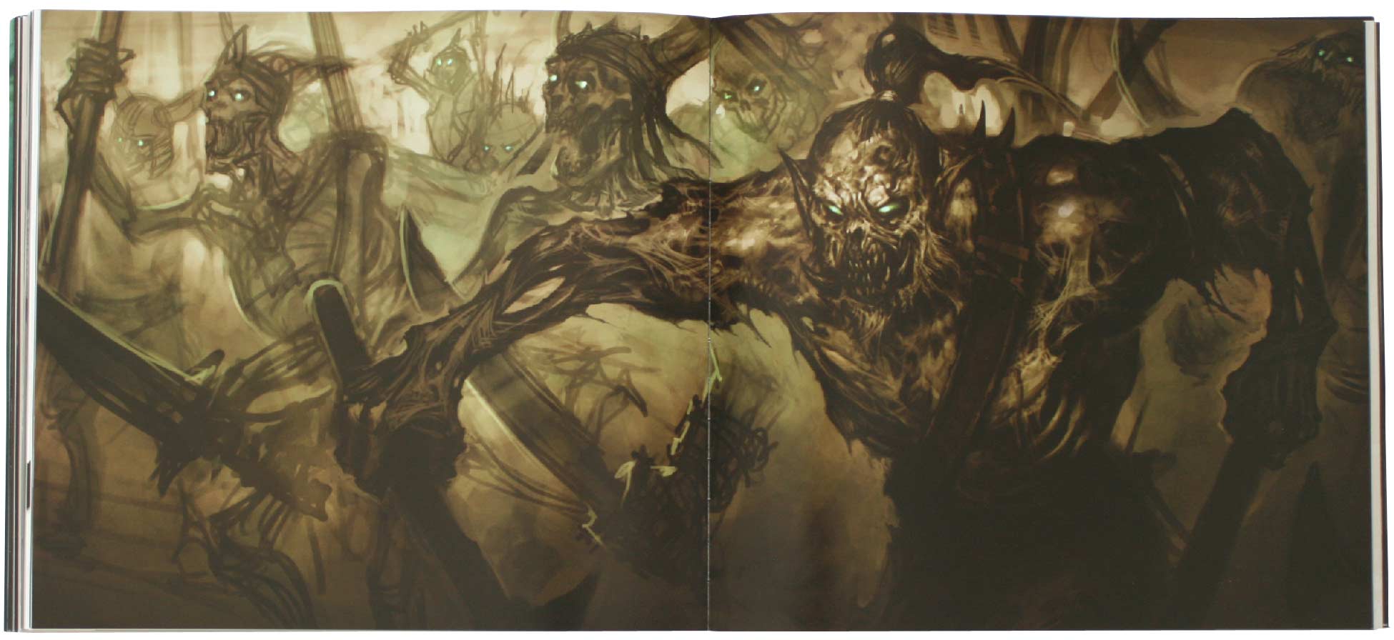 Page 104 et 105 de l'art book The Cinematic Art of Warth of the Lich King (World of Warcraft)