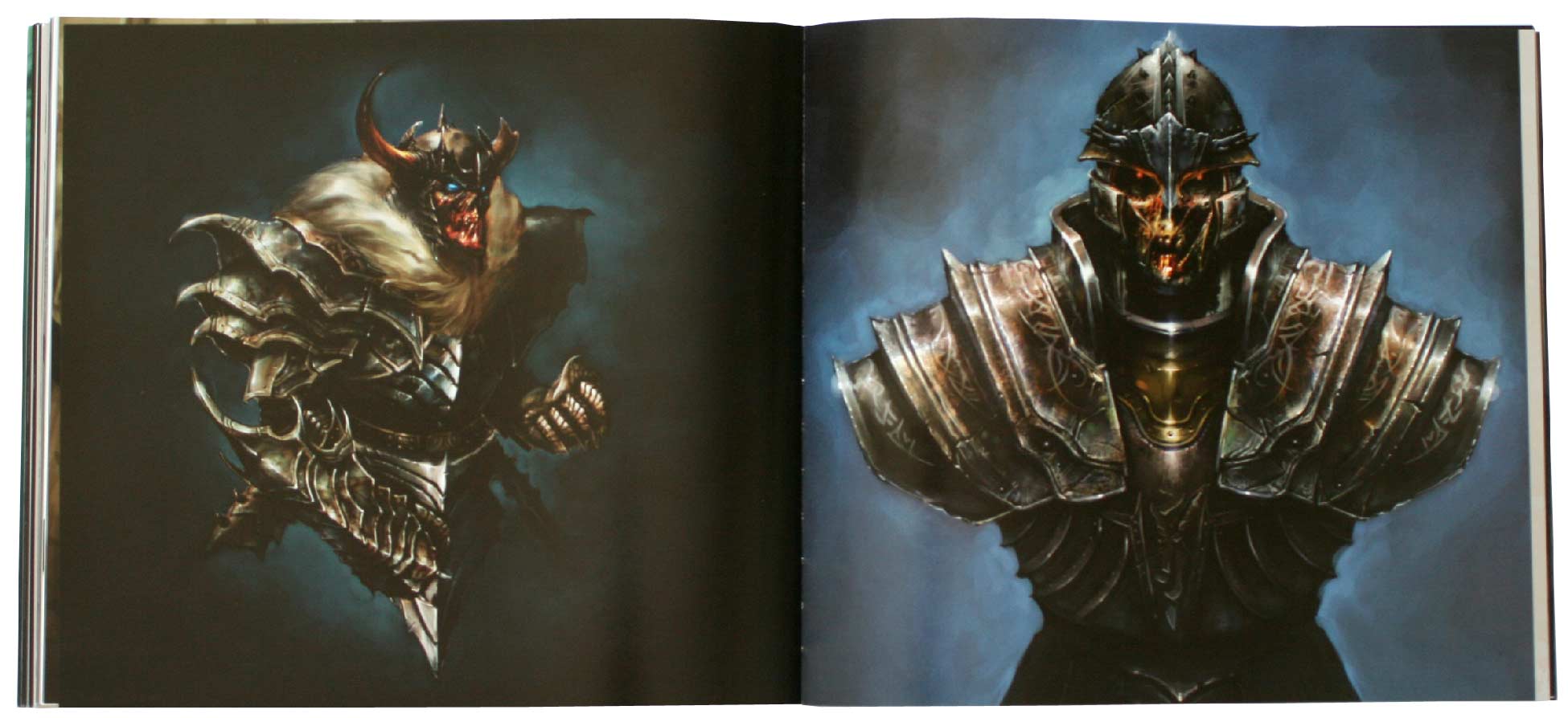 Page 106 et 107 de l'art book The Cinematic Art of Warth of the Lich King (World of Warcraft)