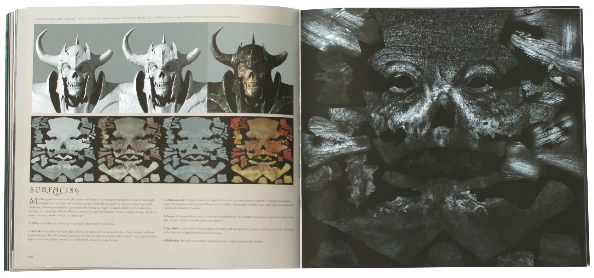 Page 120 et 121 de l'art book The Cinematic Art of Warth of the Lich King (World of Warcraft)