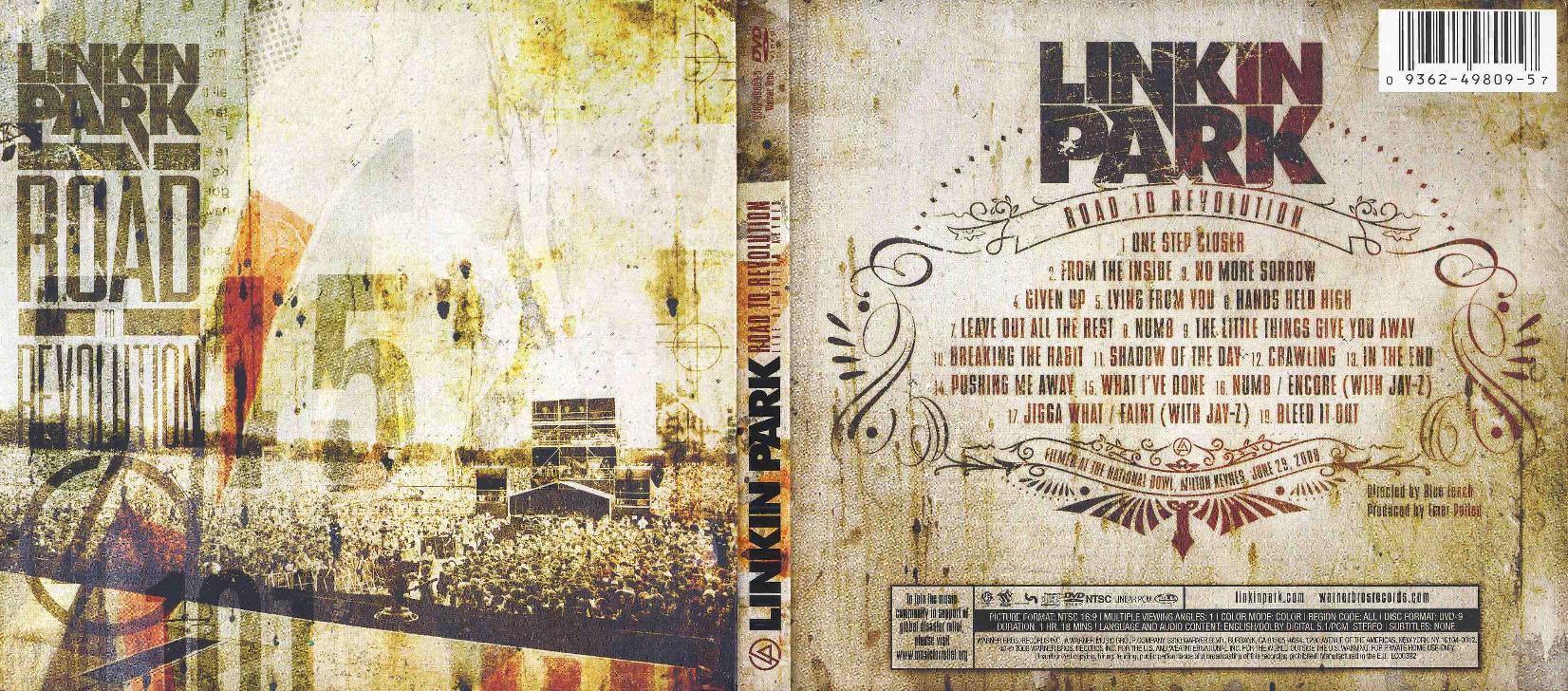 Couverture arrière de l'album Road to revolution de Linkin Park